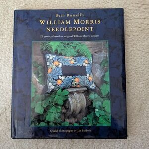 Beth Russell William Morris Needlepoint 22 Projects Arts & Crafts Hardcover Book